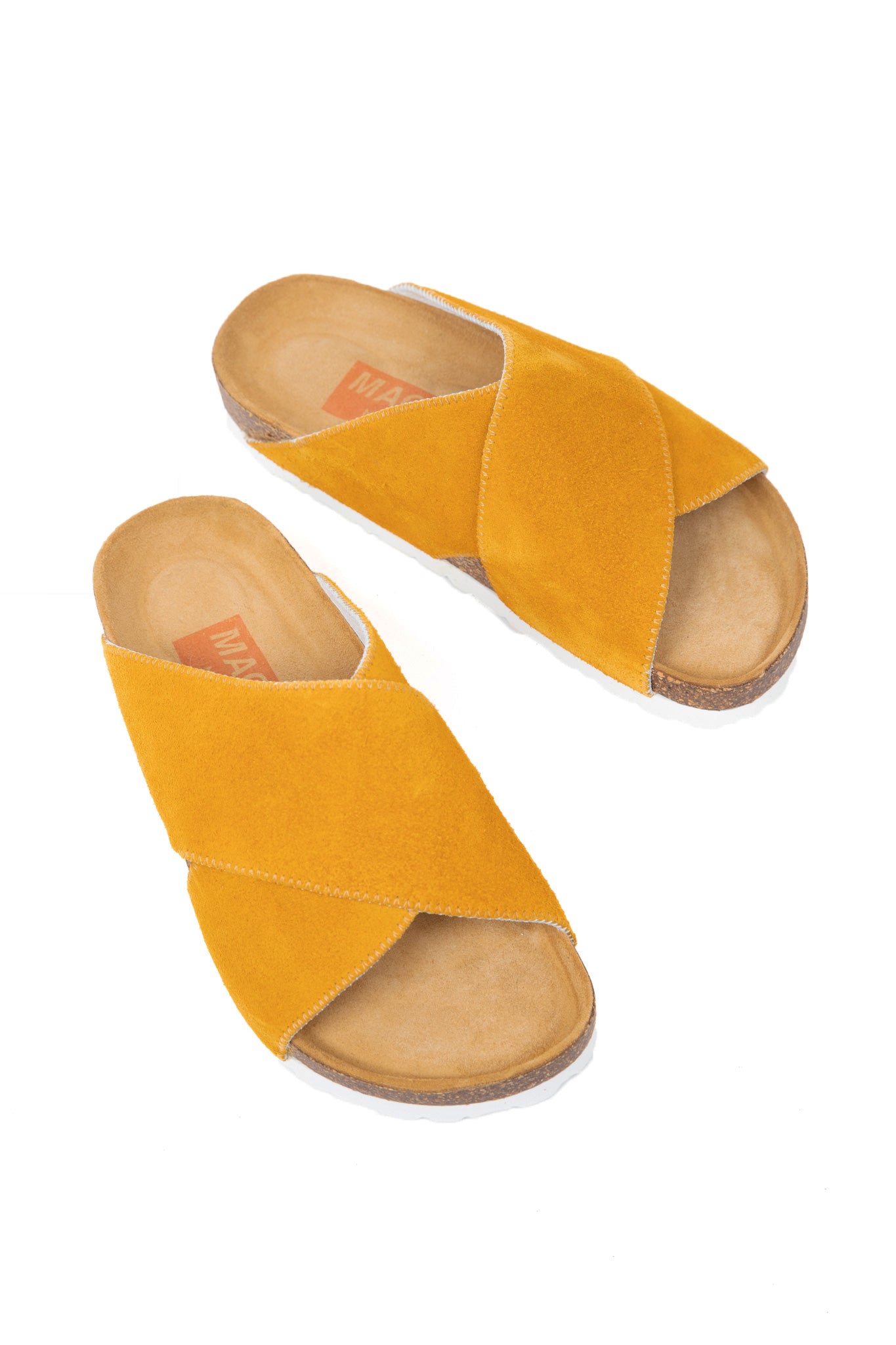 MAGNAFIED-Una-Cross-Over-Sandals-Yellow-Premium-Italian-Suede