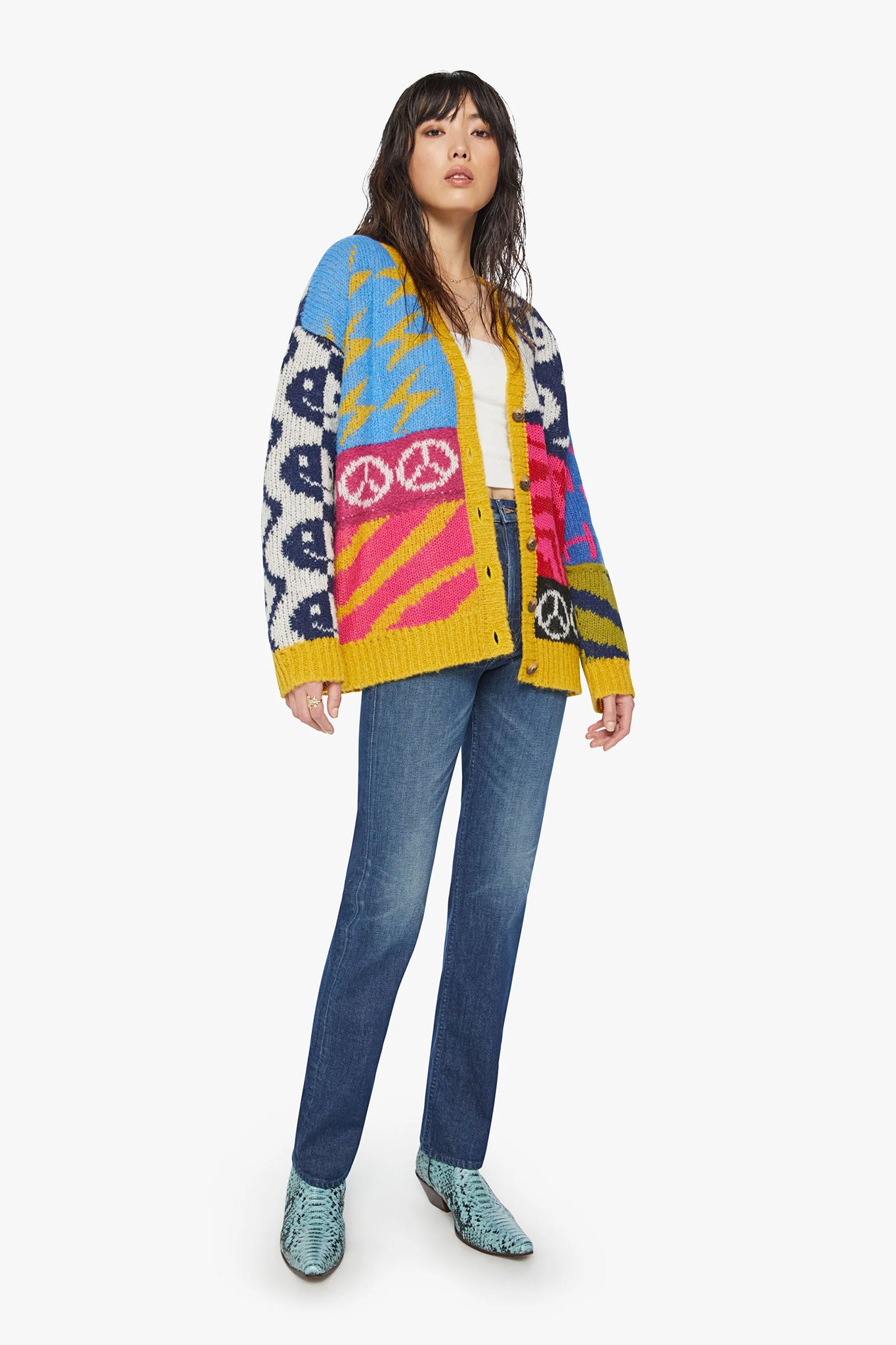 MOTHER-The-Long-Drop-Cardigan-Happy-And-Sad