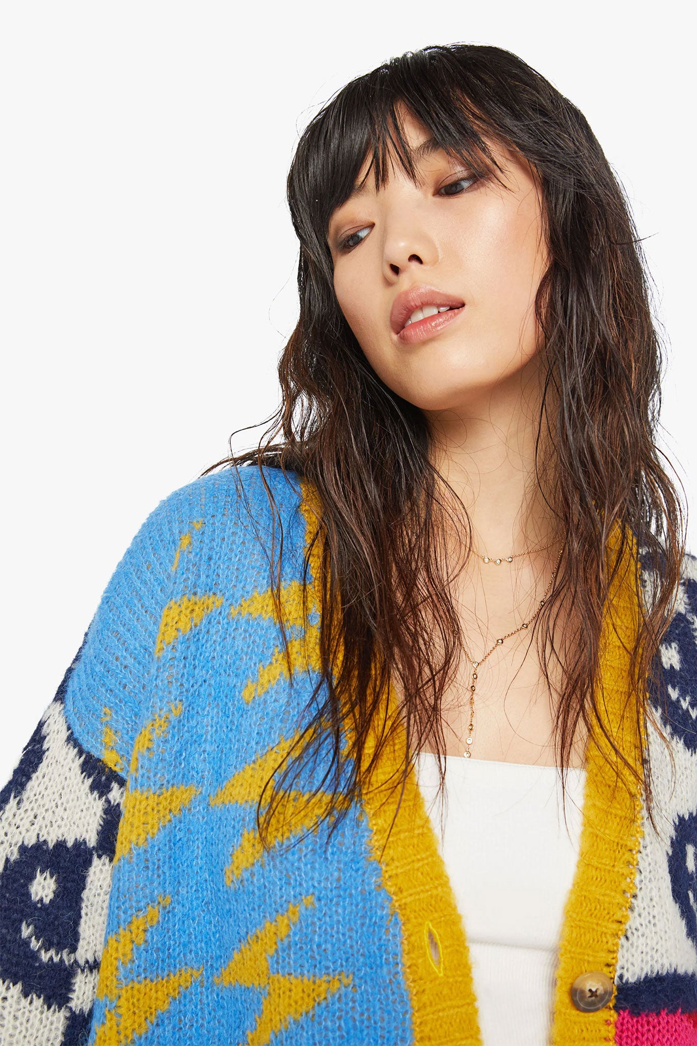 MOTHER-The-Long-Drop-Cardigan-Happy-And-Sad