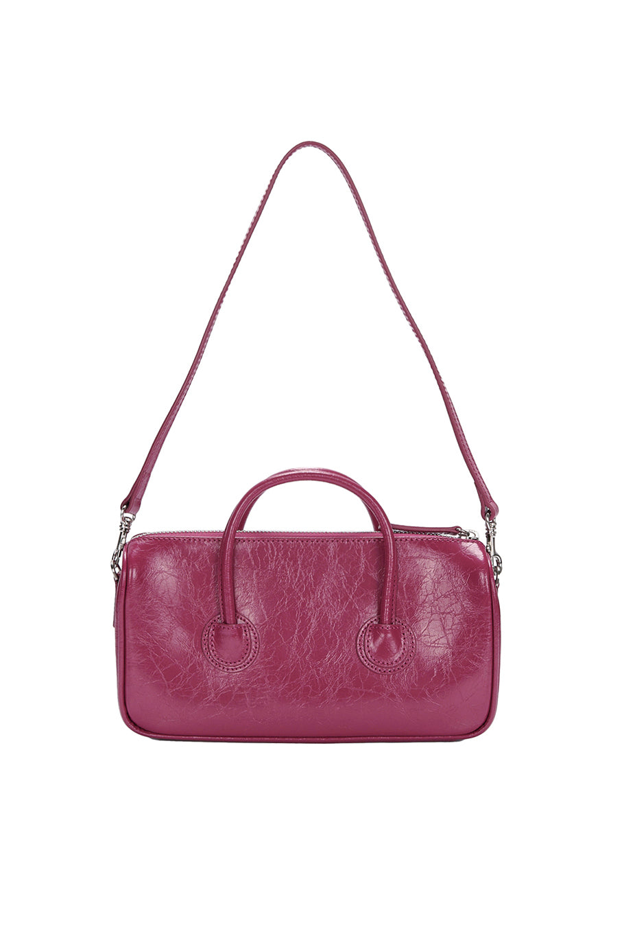 Marge-Sherwood-Zipper-Small-Bag-Berry-Pink-Crinkle