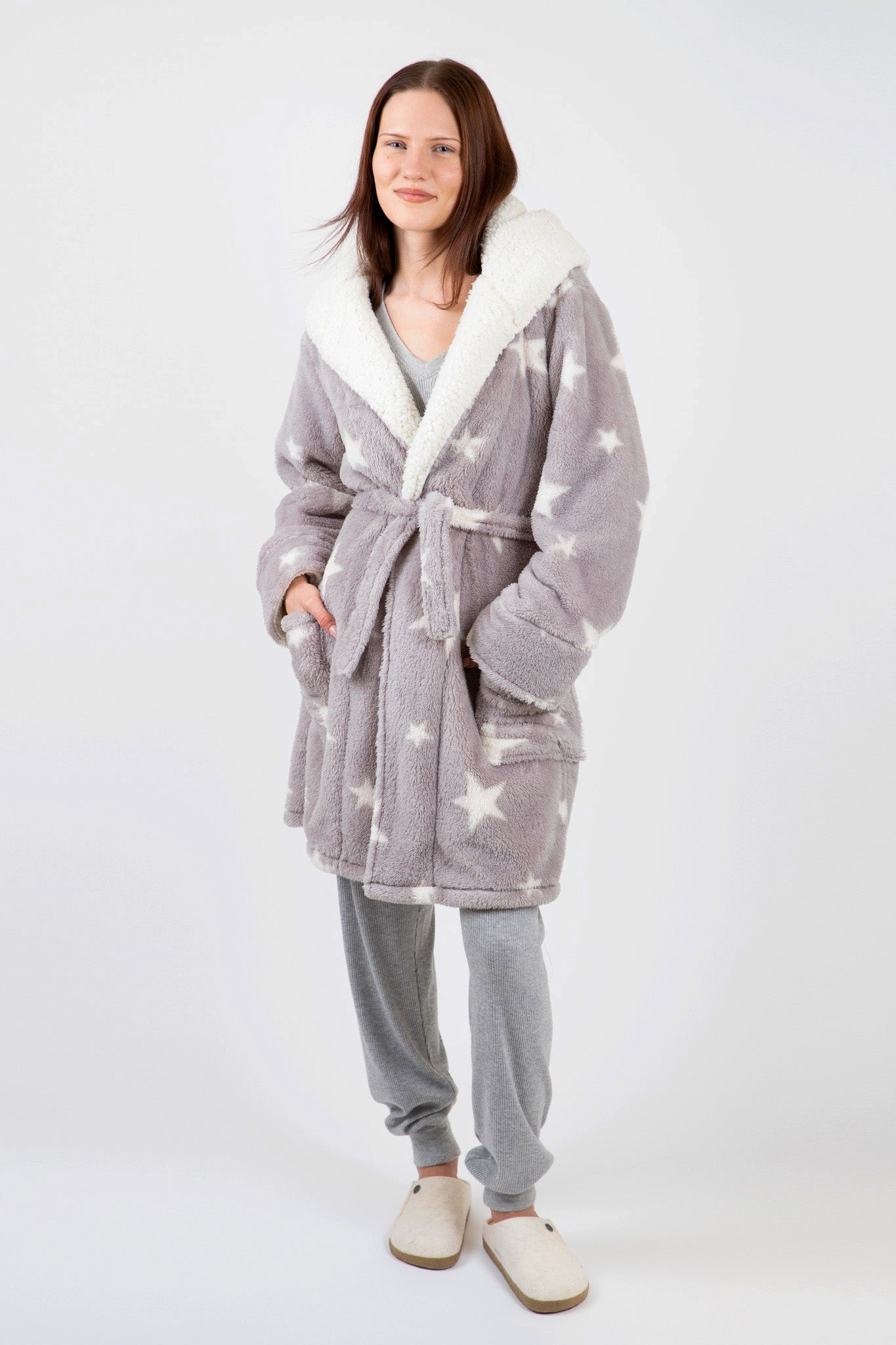 PJ-Salvage-Cozy-Plush-Robe-Light-Grey