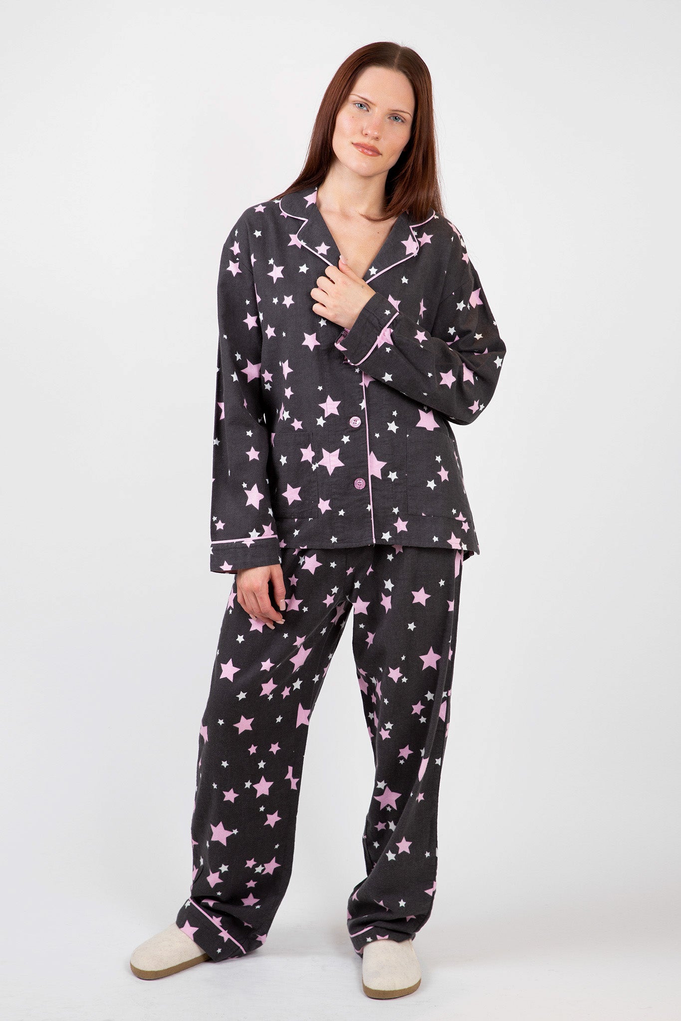 PJ-Salvage-Flannels-PJ-Set-Charcoal