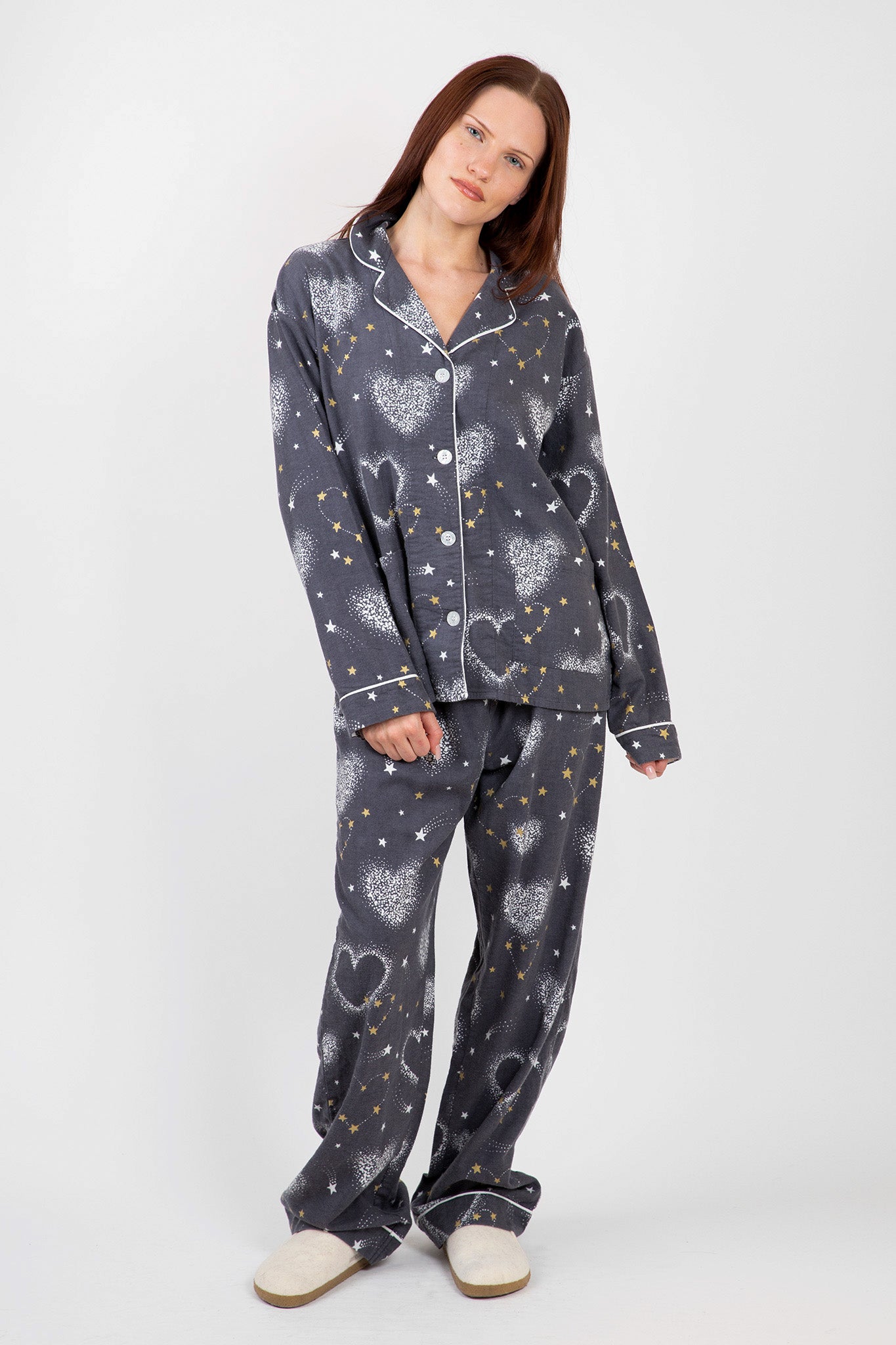 PJ-Salvage-Flannels-PJ-Set-Pewter