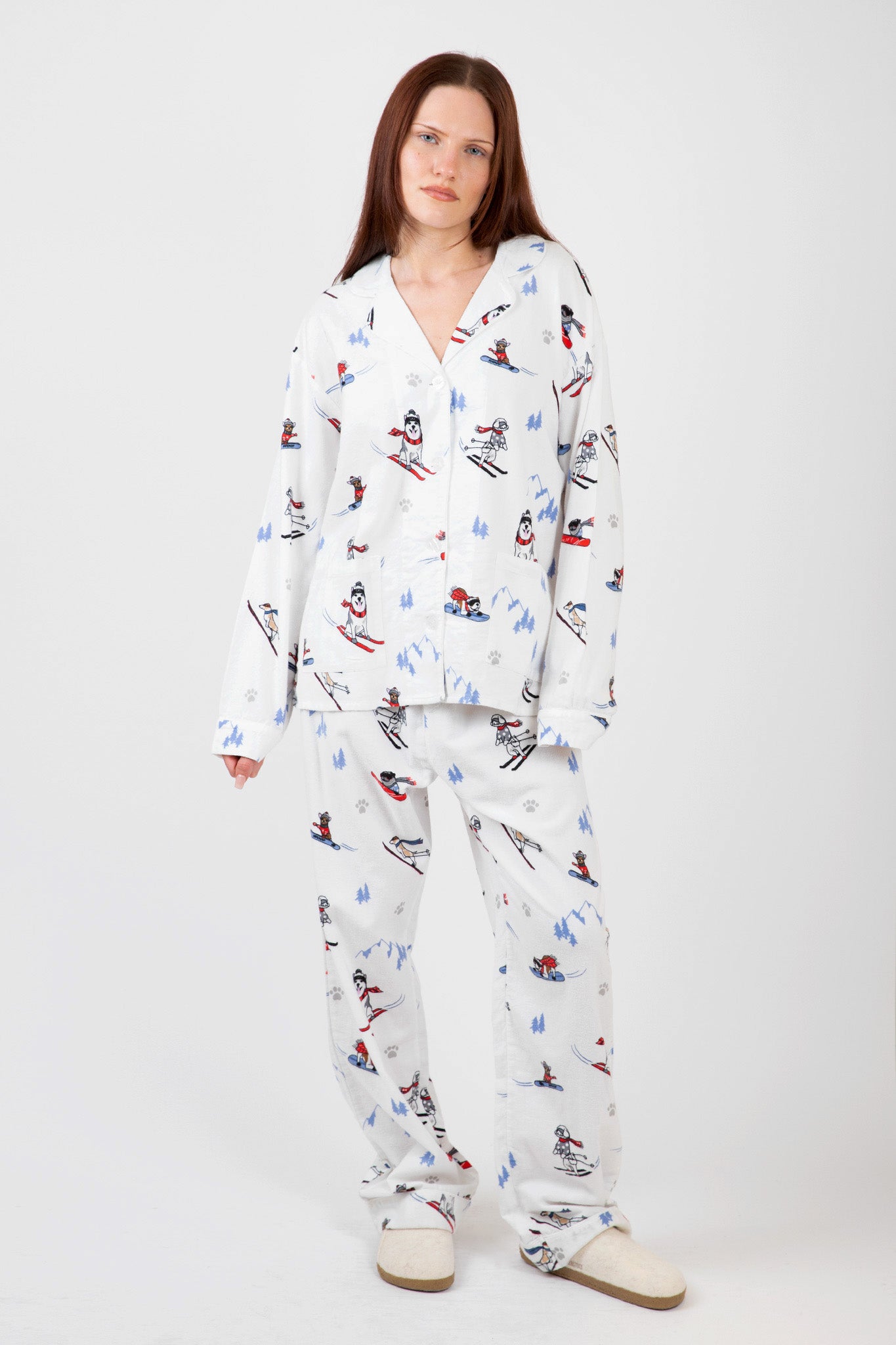    PJ-Salvage-Flannels-PJ-Set-Snow-White