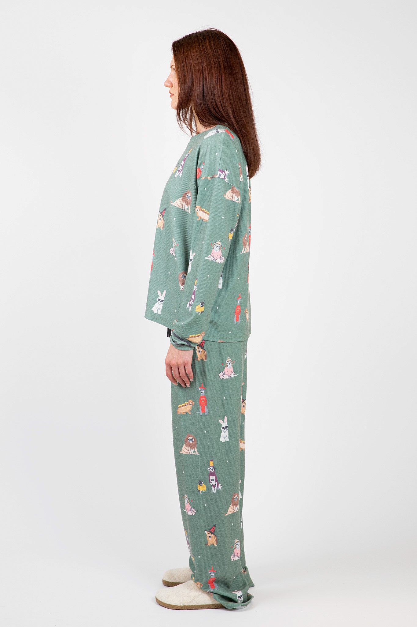 PJ-Salvage-My-Dog-is-My-Boo-Pant-Olive