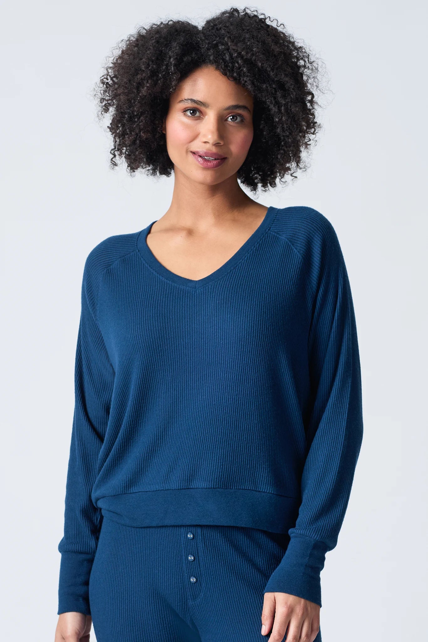 Textured Essentials Long Sleeve Top Sleepwear P.J. Salvage   