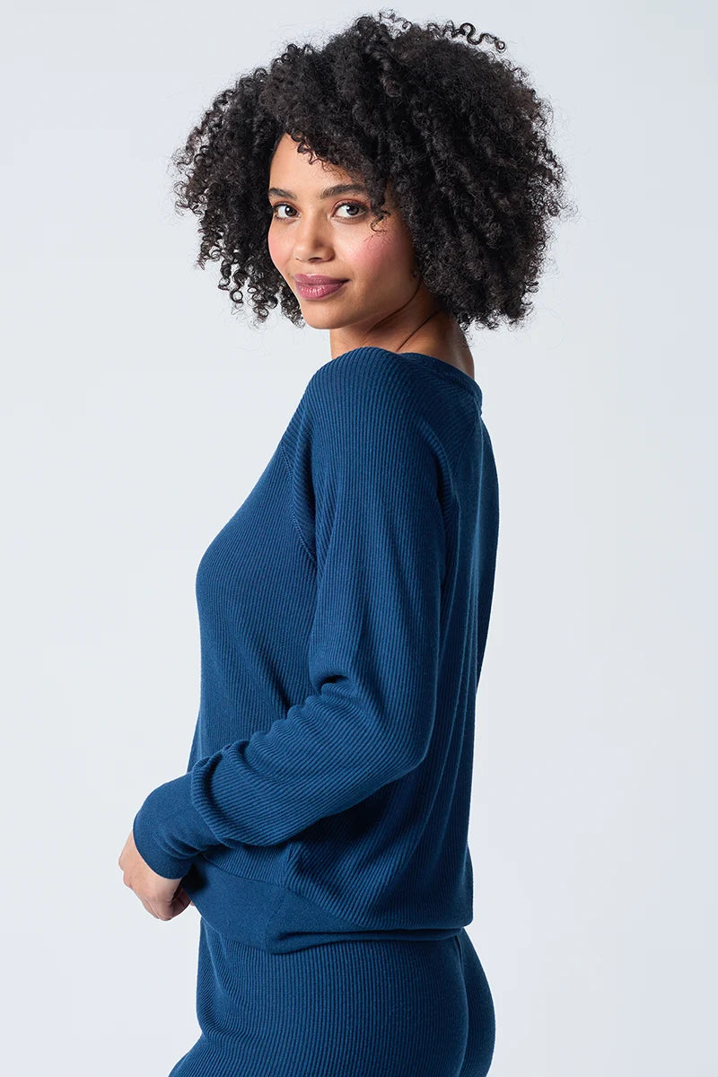 Textured Essentials Long Sleeve Top Sleepwear P.J. Salvage   