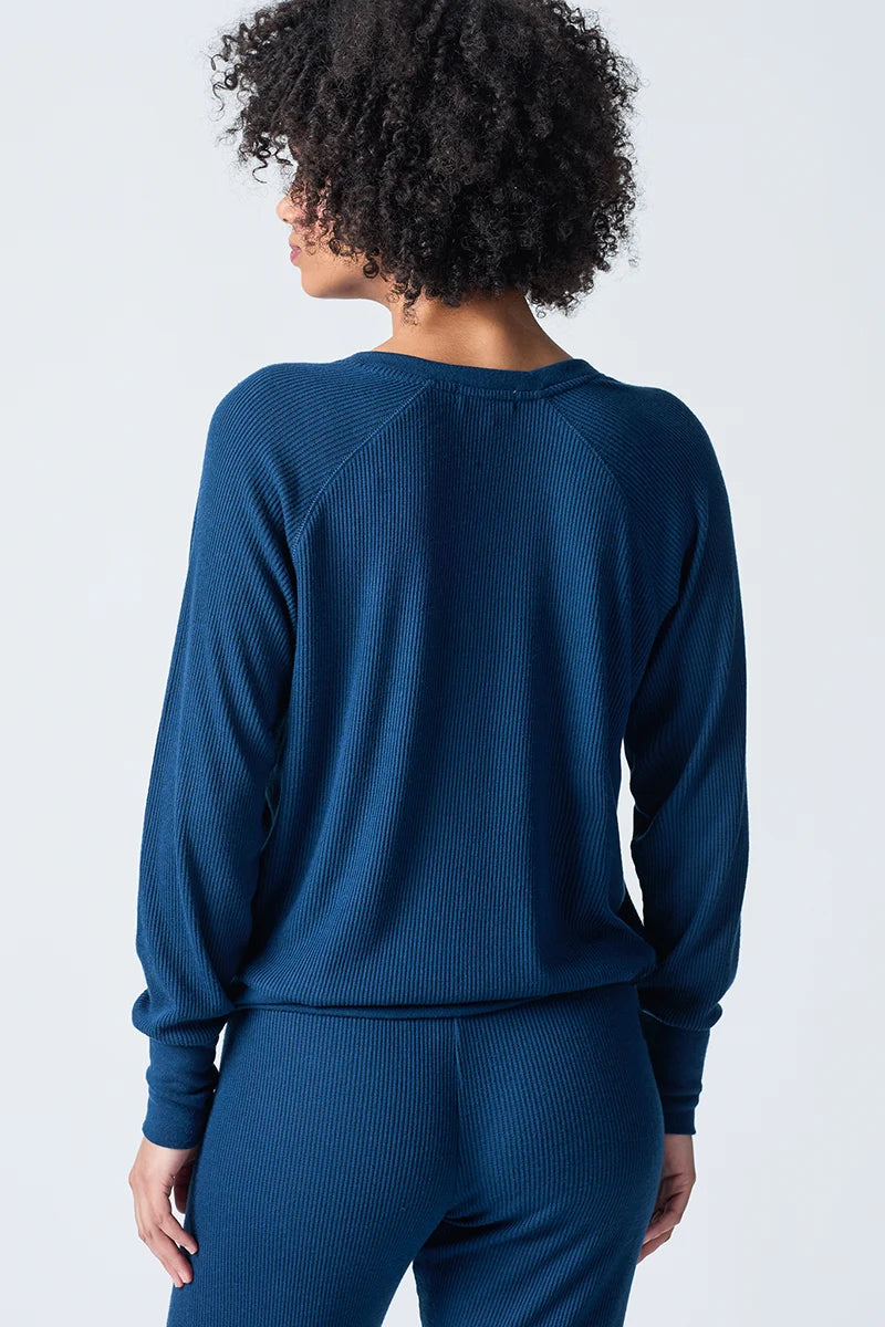 Textured Essentials Long Sleeve Top Sleepwear P.J. Salvage   