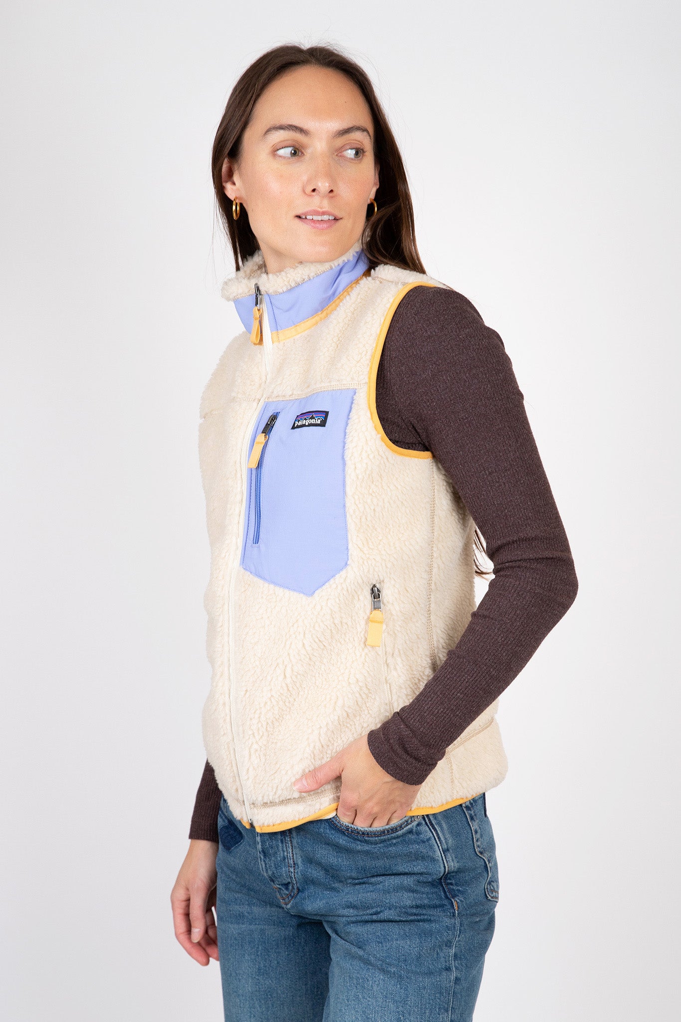 Patagonia-Classic-Retro-X-Fleece-Vest-Dark-Natural-w-Pale-Periwinkle
