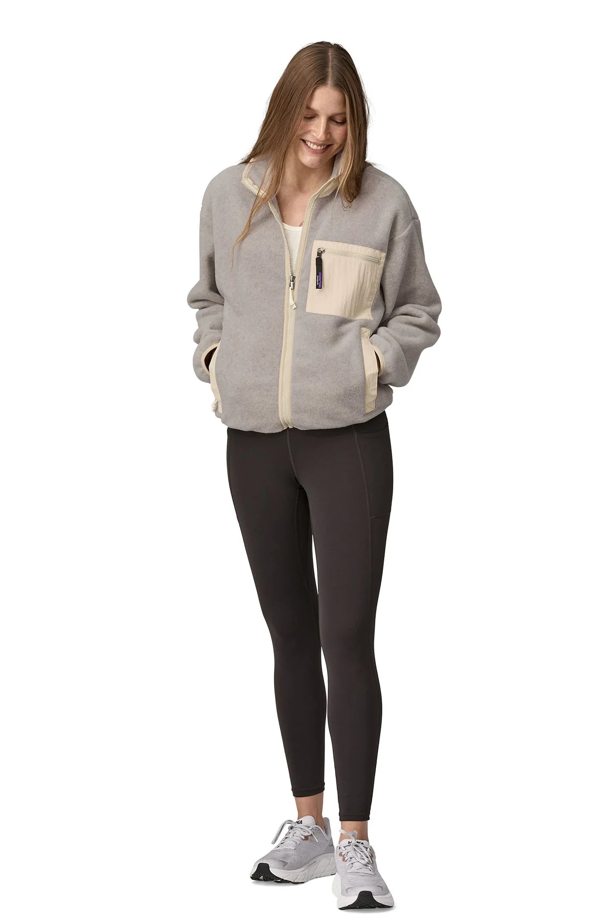 Patagonia heather grey fleece outlet