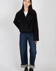 Carver Cropped Coat Jackets & Coats STAUD   