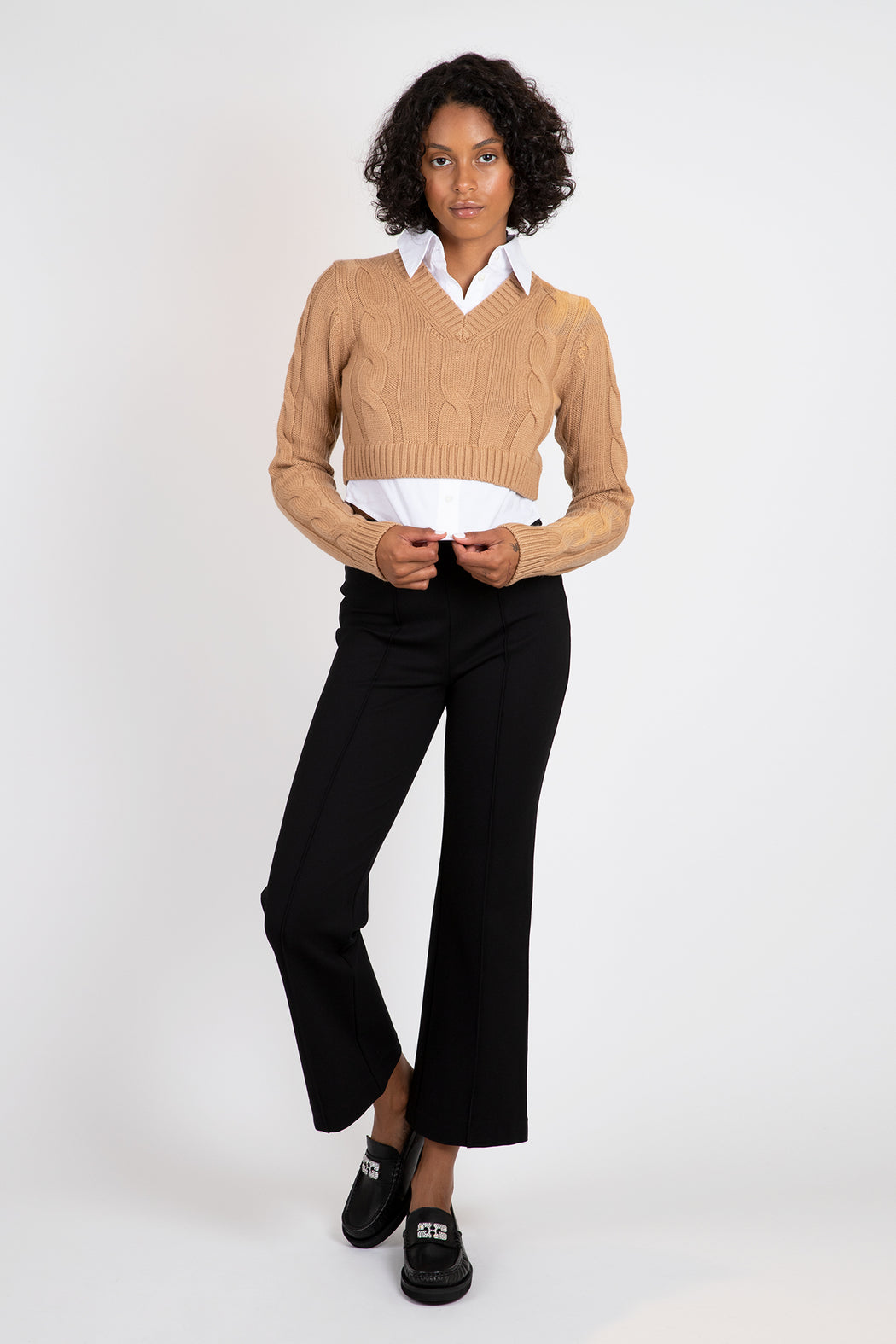 Staud-Duke-Sweater-Camel-White