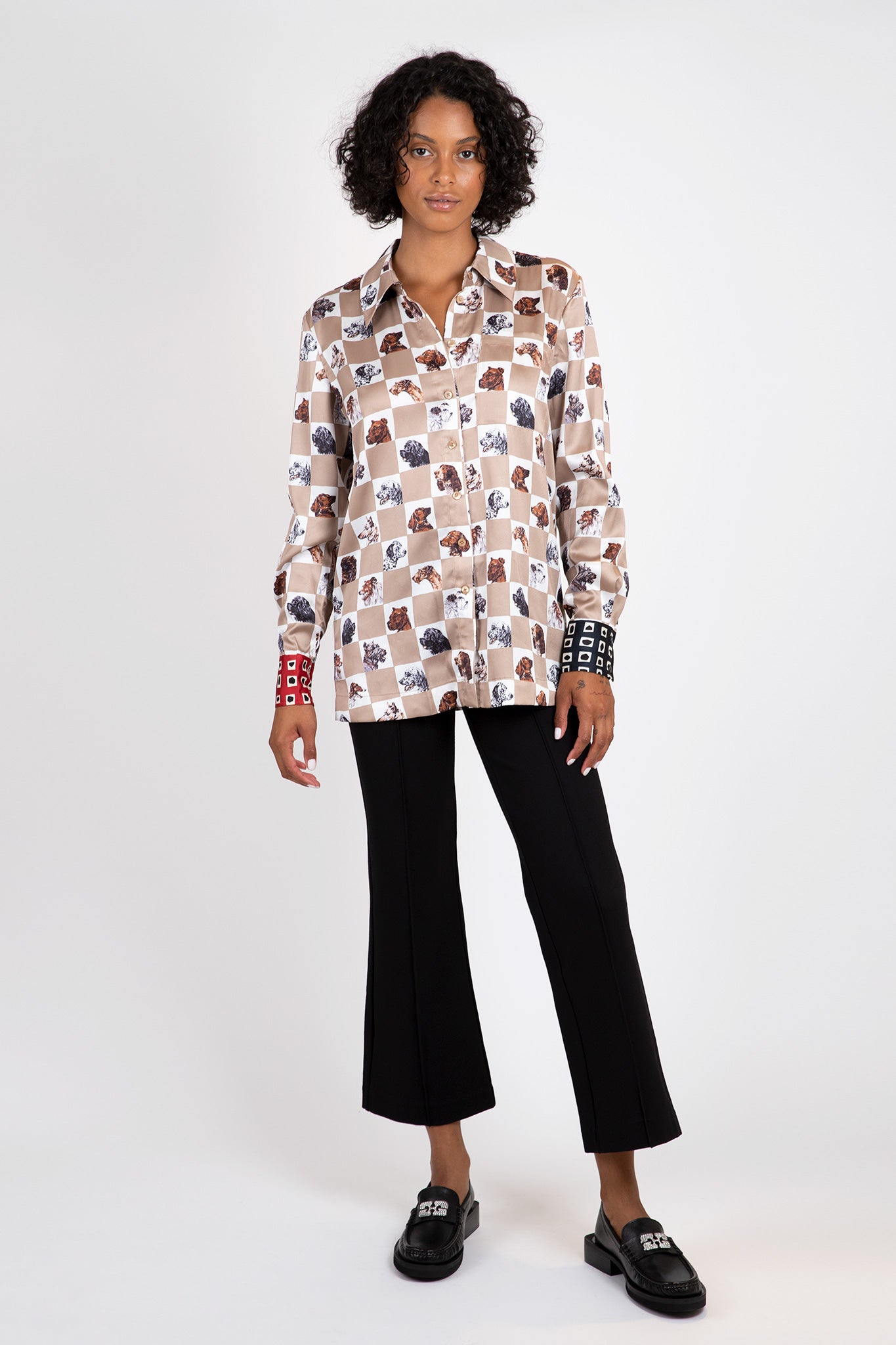 Staud-Martha-Tunic-Camel-Dog-Check