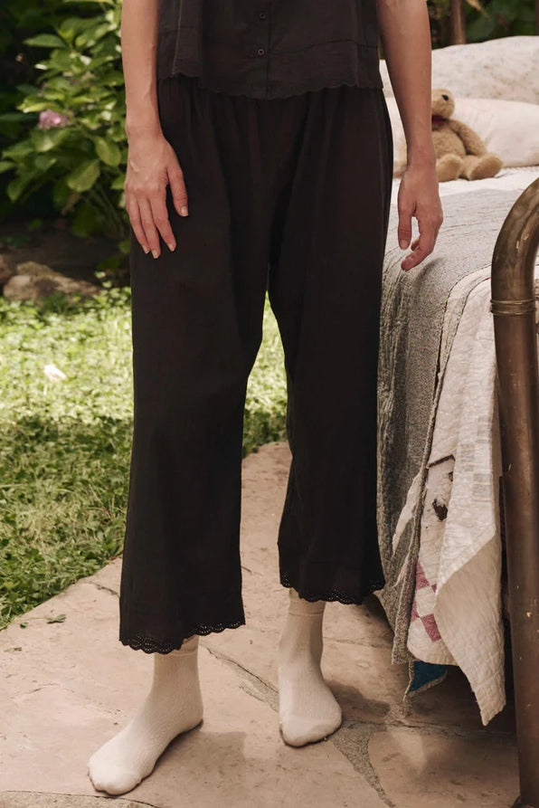 The Eyelet Easy Sleep Pant Sleepwear The Great
