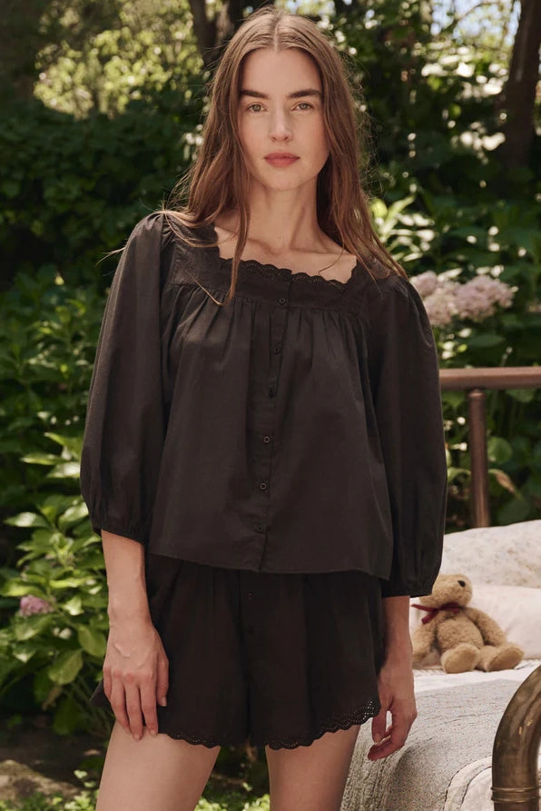 The Eyelet Button Sleep Top Sleepwear The Great