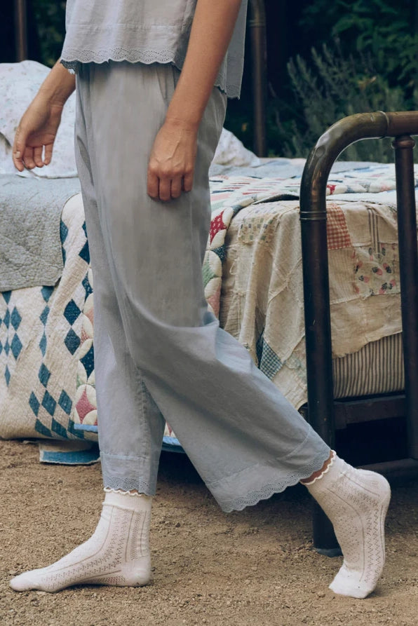 The Eyelet Easy Sleep Pant Sleepwear The Great