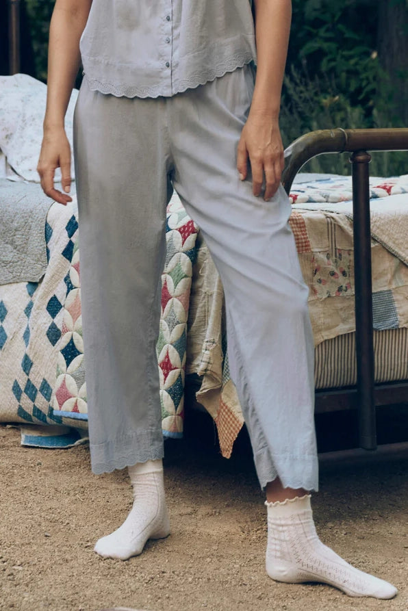 The Eyelet Easy Sleep Pant Sleepwear The Great