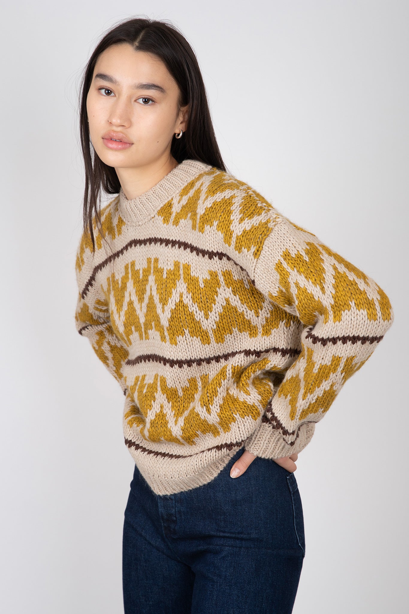    The-Great-The-Folk-Pullover-Earth-Tone