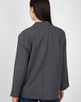       The-Great-The-Schlumpy-Blazer-Gray-Pin-Stripe
