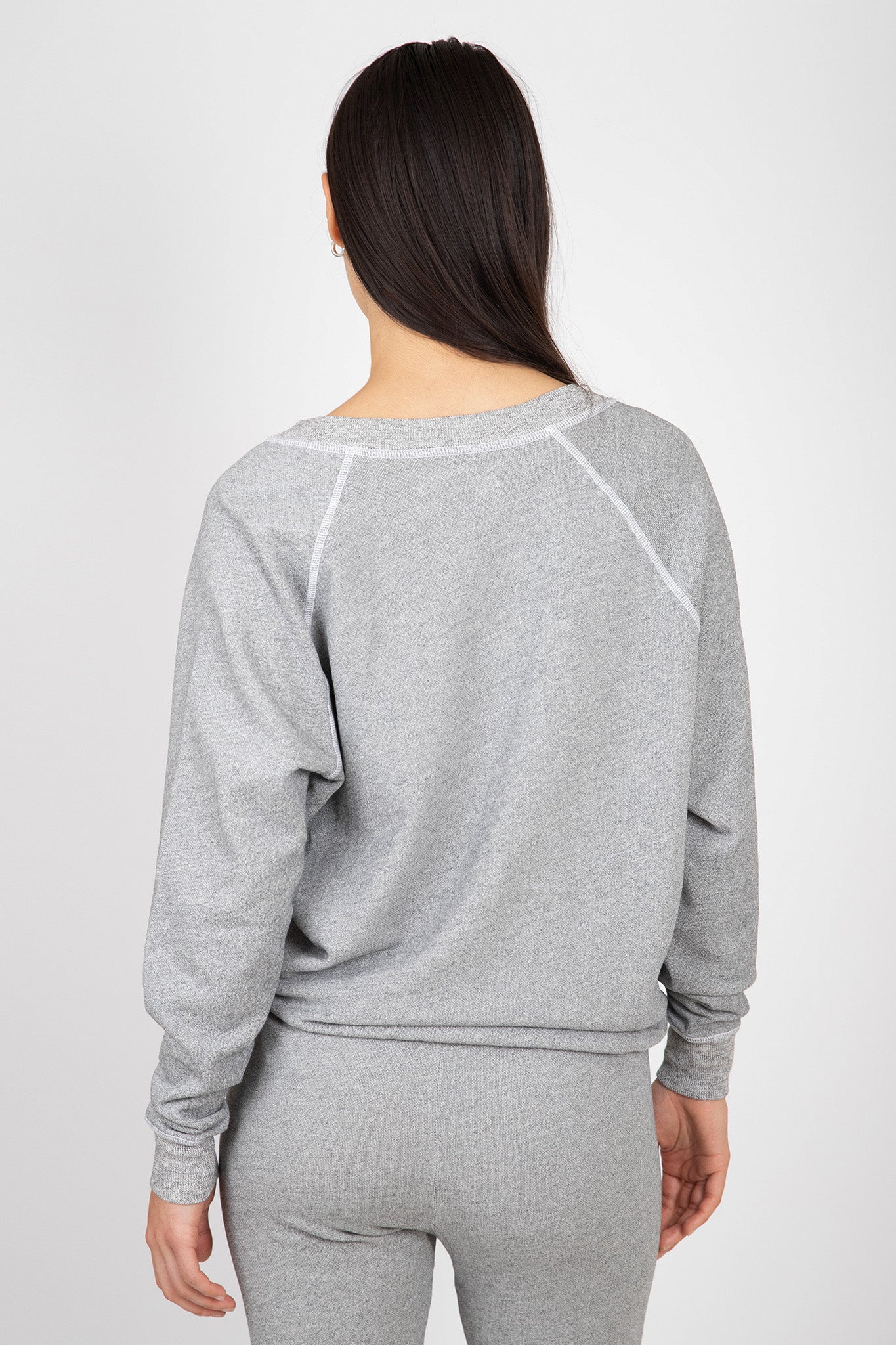 The V-Neck Sweatshirt Sweaters & Knits The Great   