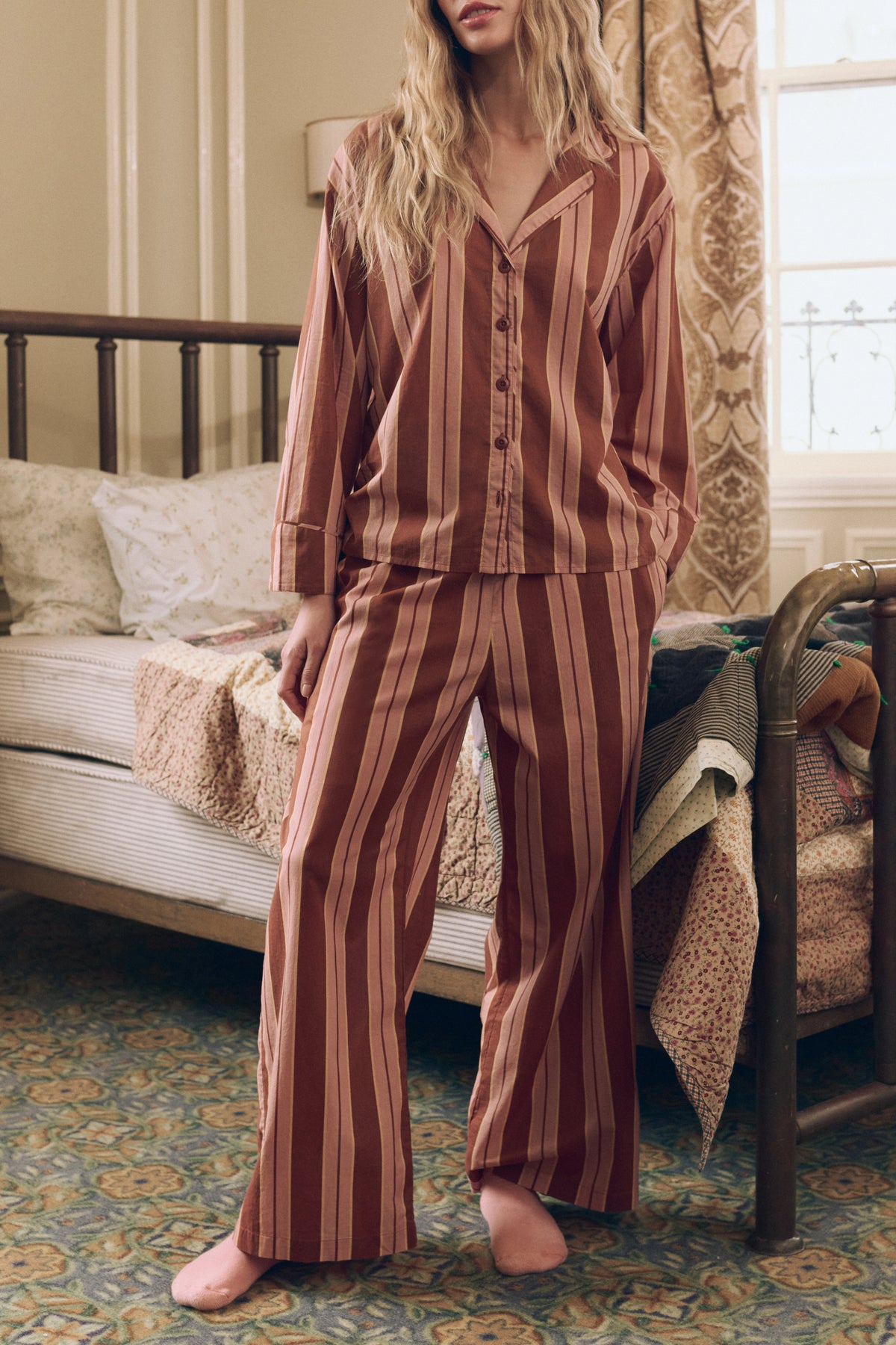 The Smocked Sleep Pant Sleepwear The Great