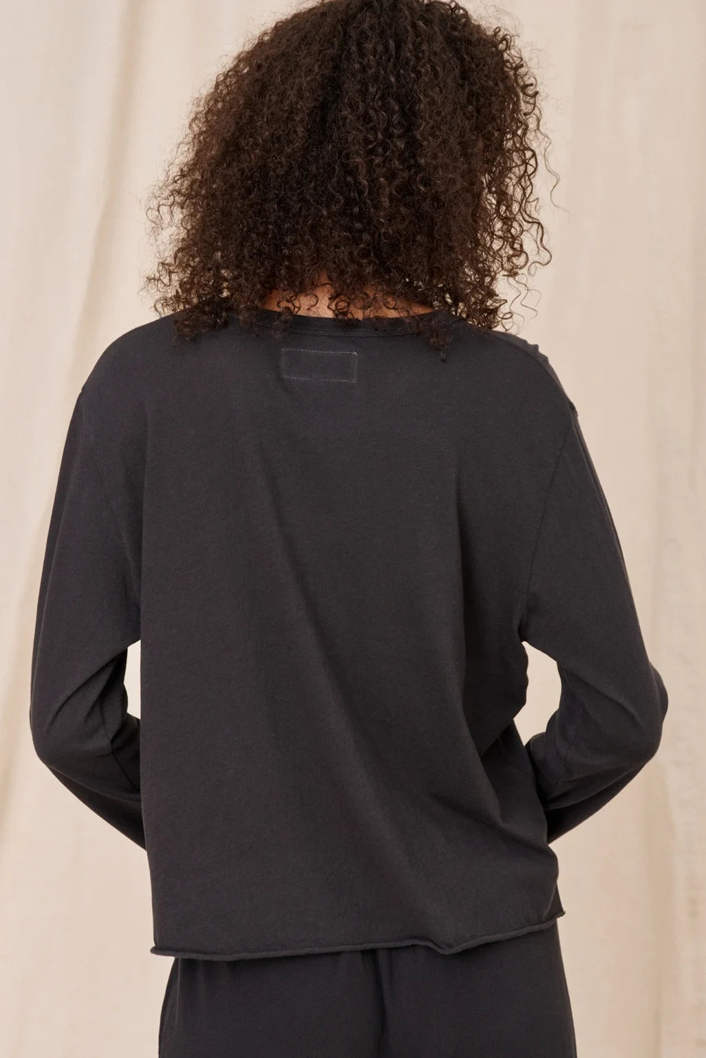 The Long Sleeve Crop Tee T-Shirts The Great   