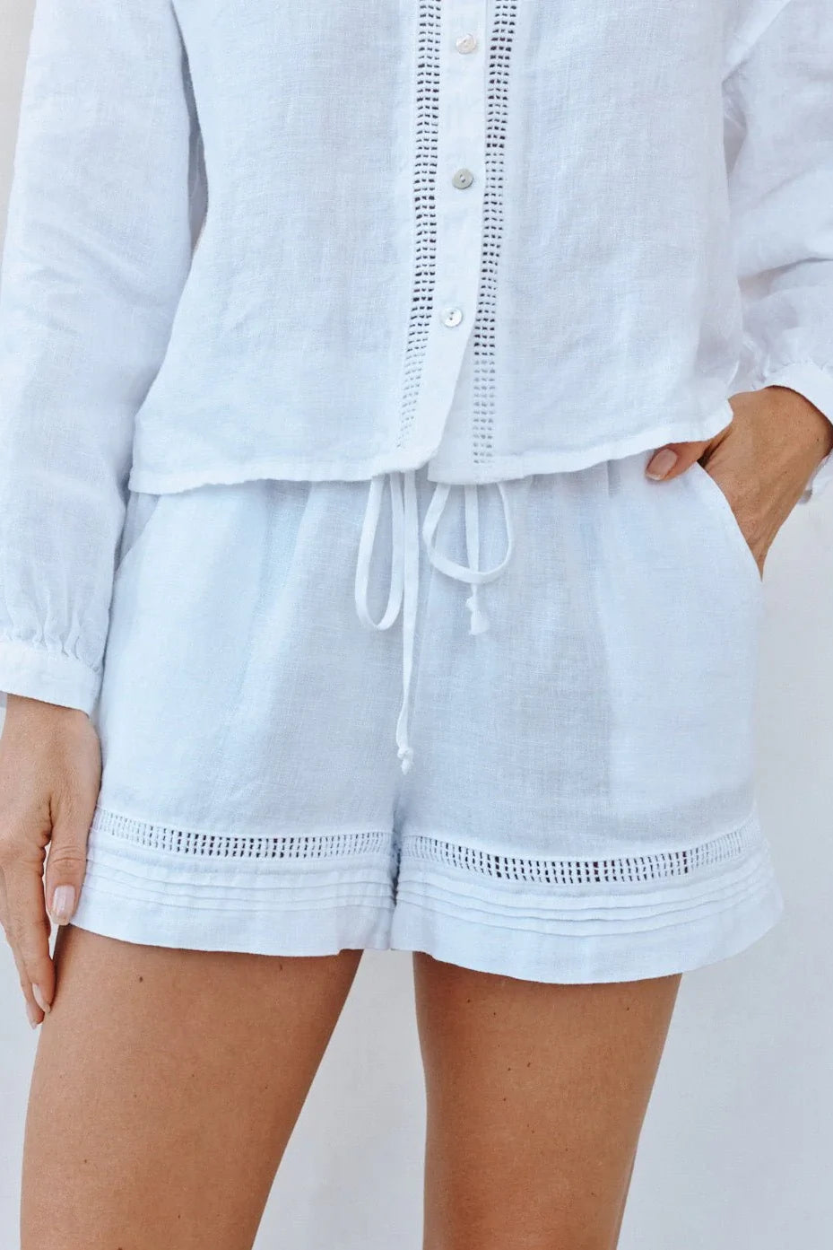 Lattice Pintuck Short Shorts Bella Dahl