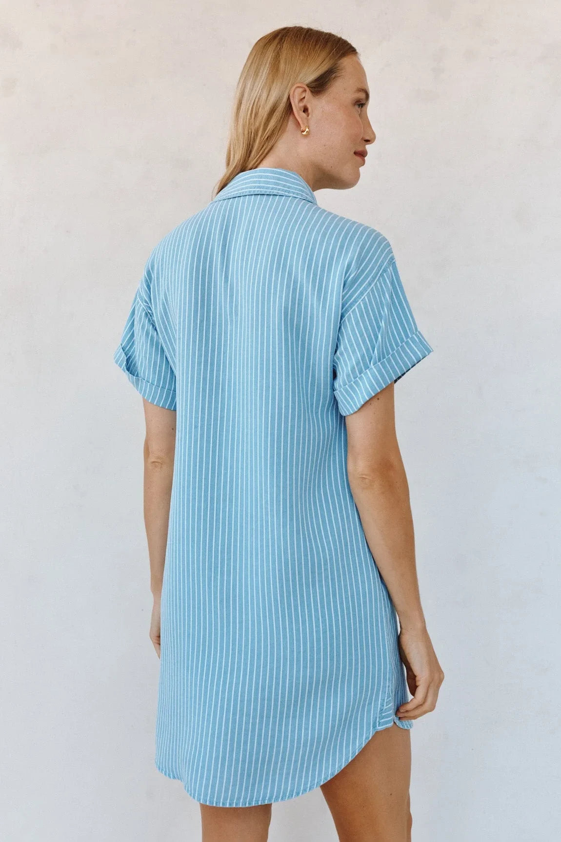 Roll Sleeve Pocket Shirt Dress Dresses Bella Dahl