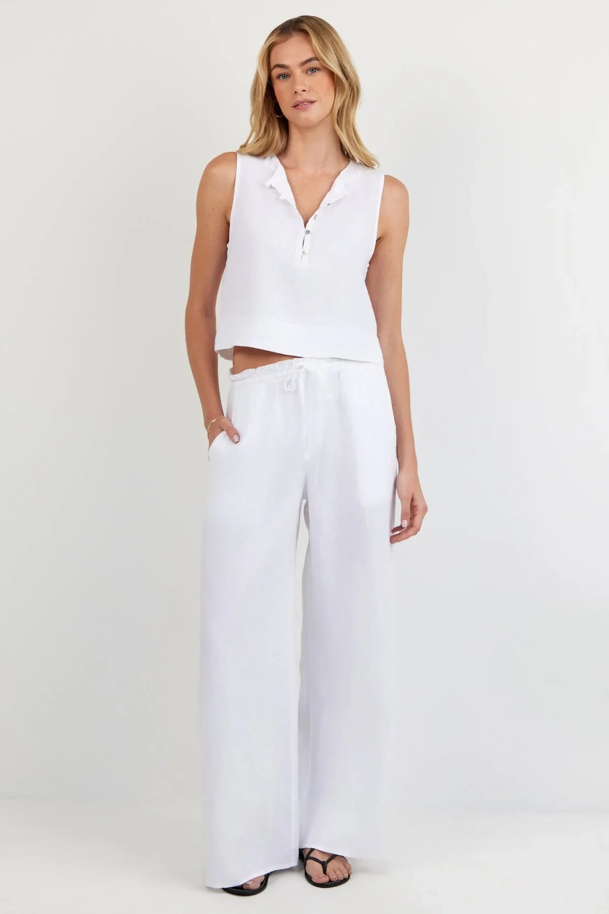 Sleeveless Half Placket Top Shirts & Tops Bella Dahl