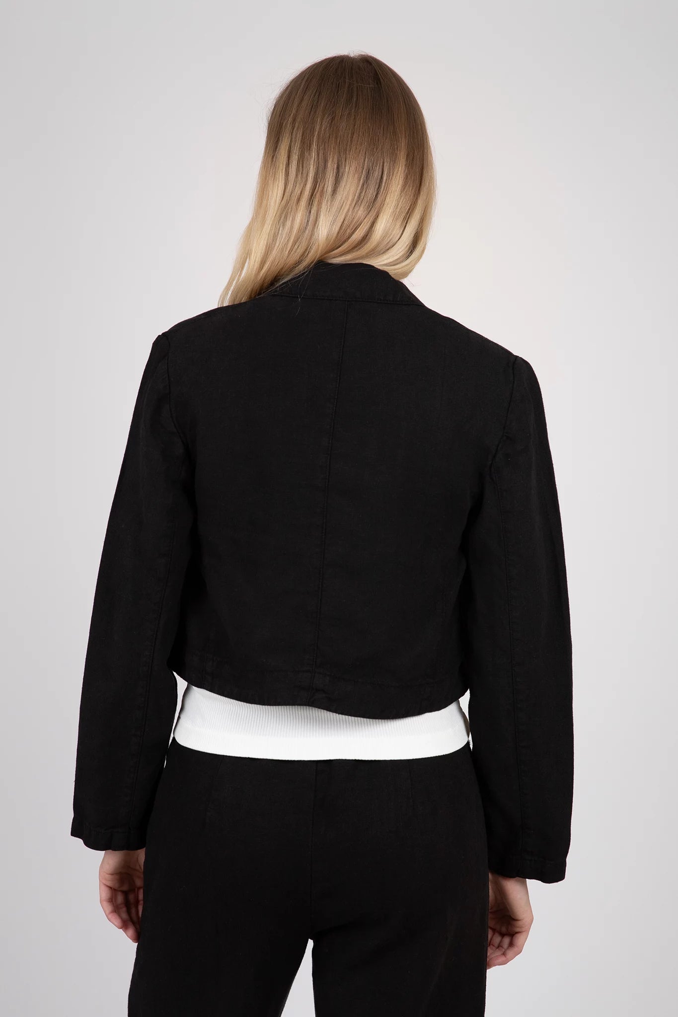 Finley Cropped Blazer Jackets & Coats Velvet   