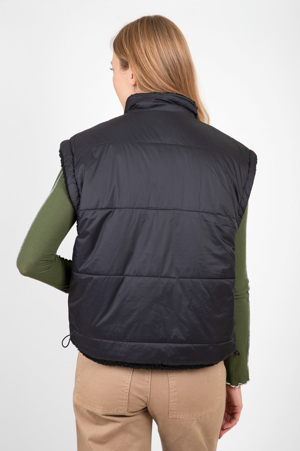 Velvet-Alicia-Reversible-Puffer-Sherpa-Vest-Black