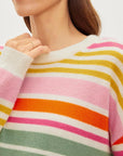 Anny Cashmere Striped Crew Neck Sweater Sweaters & Knits Velvet   