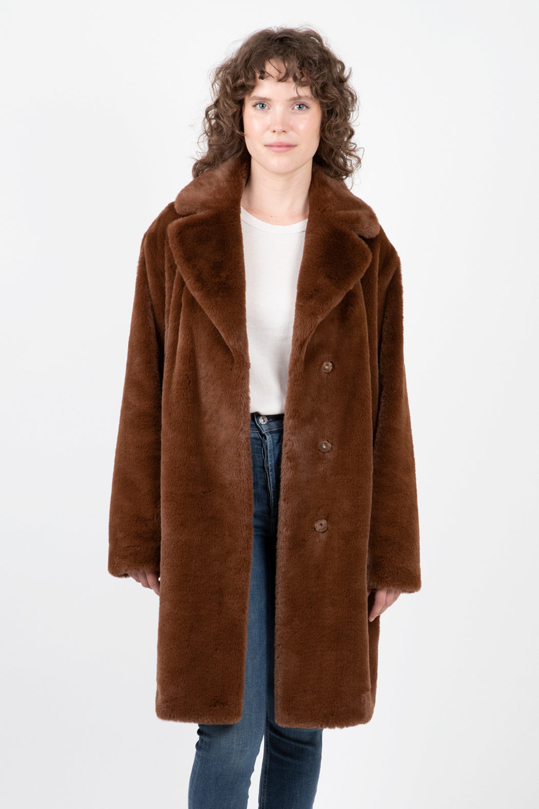 Velvet-Evalyn-Faux-Lux-Fur-Long-Jacket-Brown