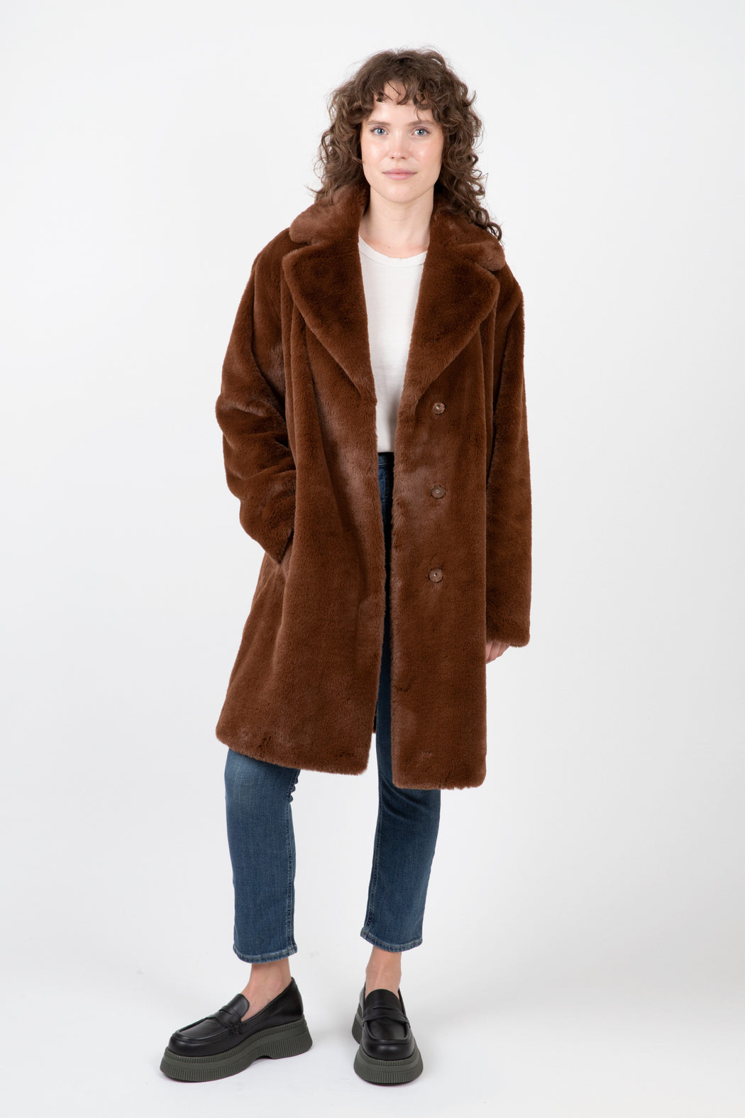 Velvet-Evalyn-Faux-Lux-Fur-Long-Jacket-Brown