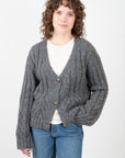 Hazel Alpaca Cable Cardi Sweaters & Knits Velvet   