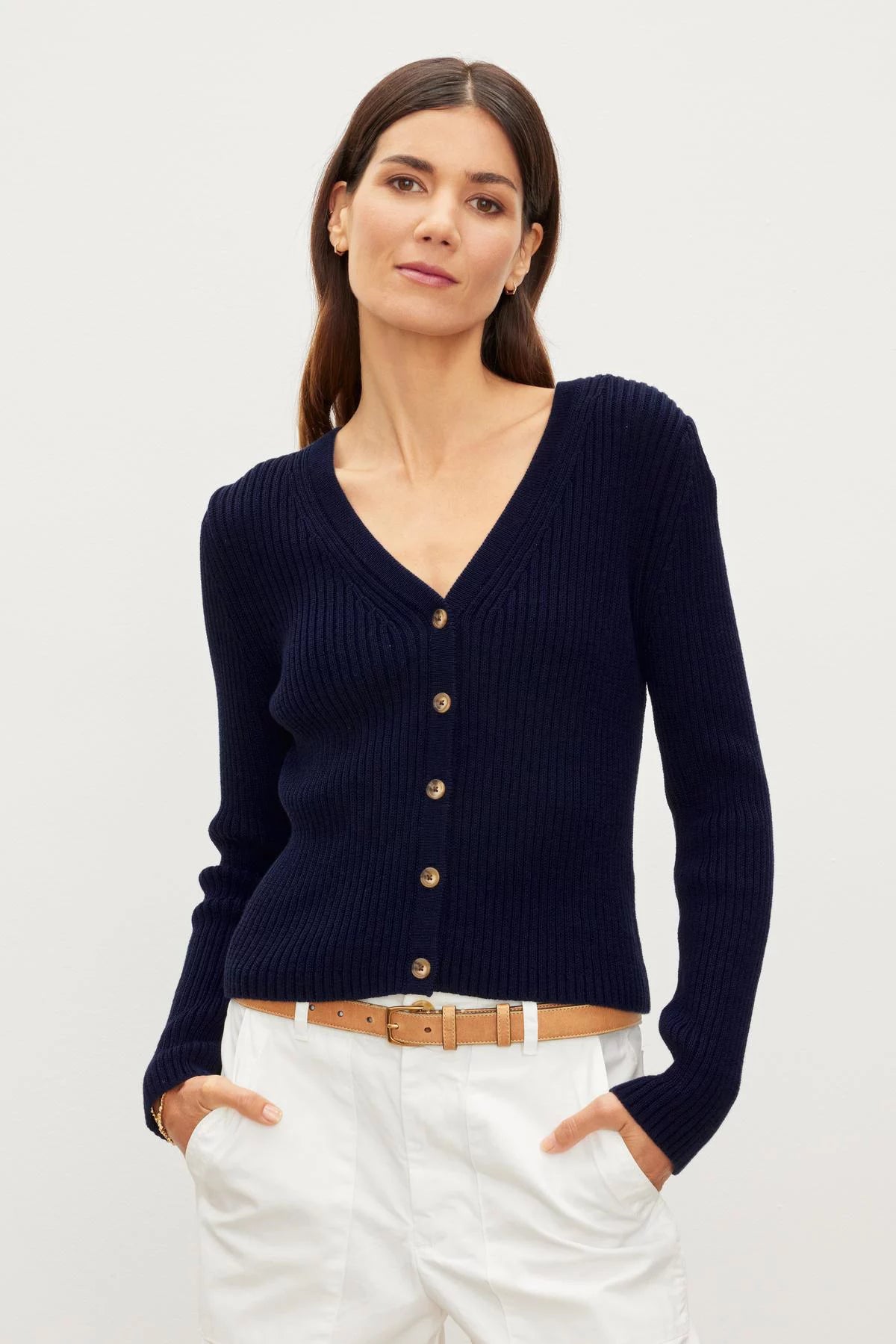 Hydie Button Front Cardigan Sweaters & Knits Velvet   