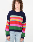 Kacey Cashmere Striped Sweater Sweaters & Knits Velvet   