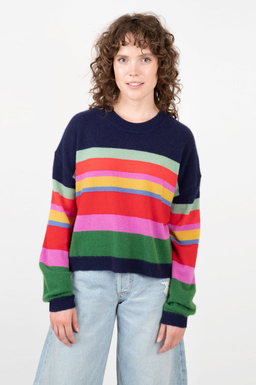 Velvet-Kacey-Cashmere-Striped-Sweater-Multi