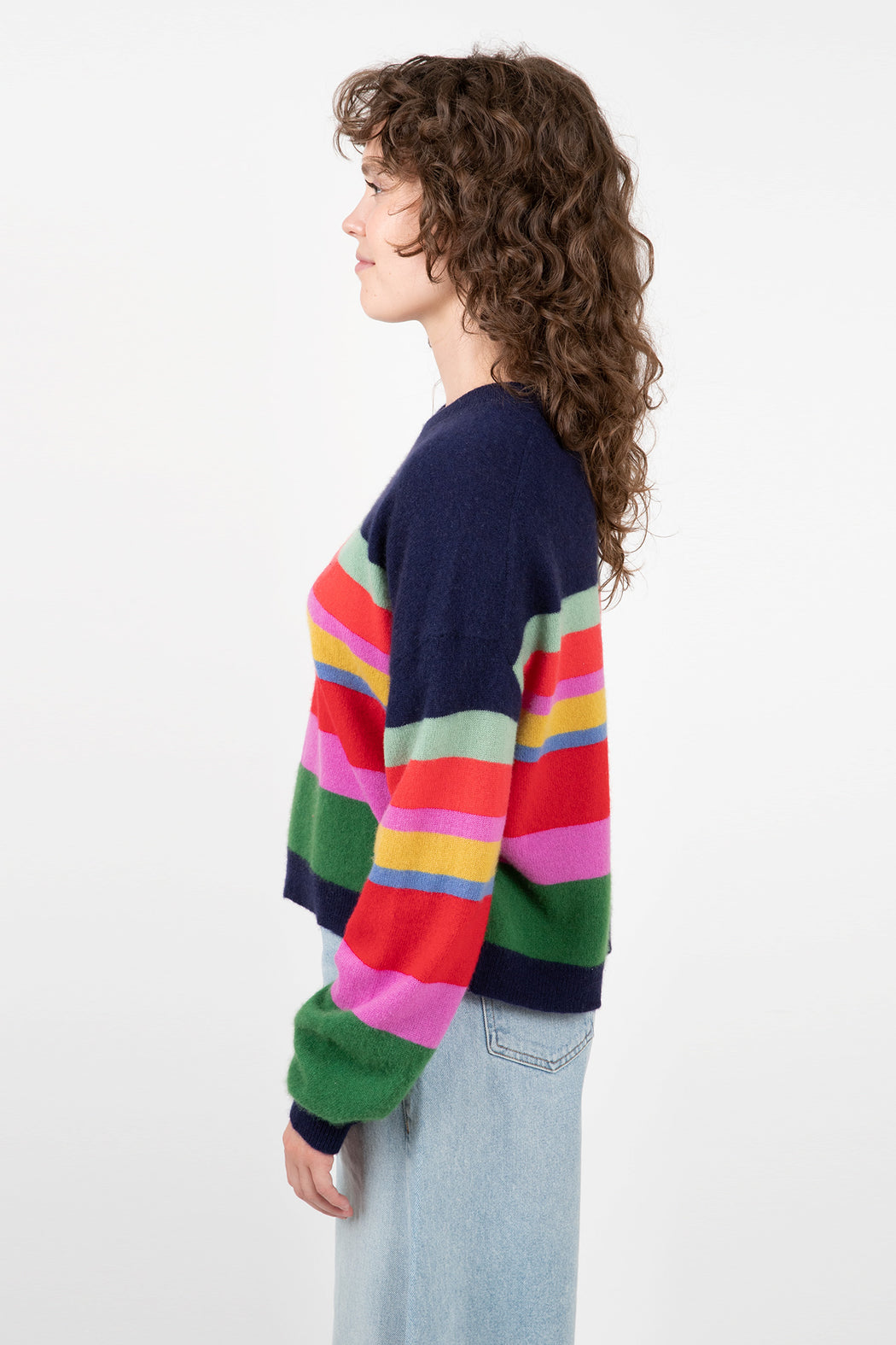 Velvet-Kacey-Cashmere-Striped-Sweater-Multi