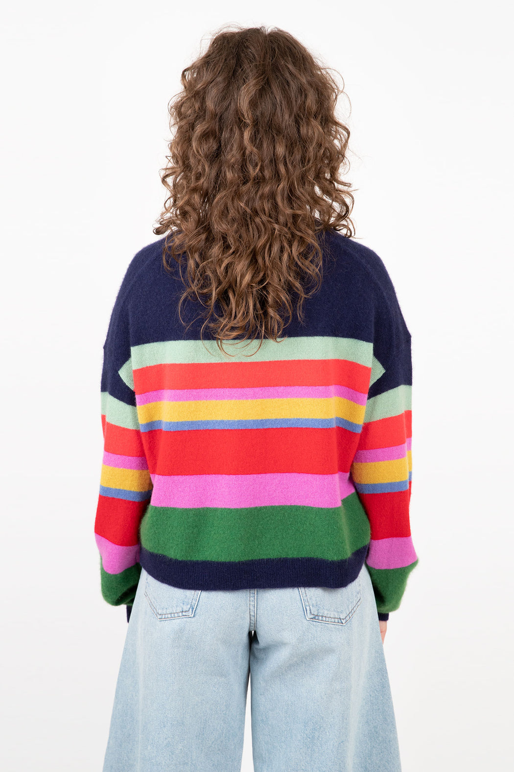 Velvet-Kacey-Cashmere-Striped-Sweater-Multi