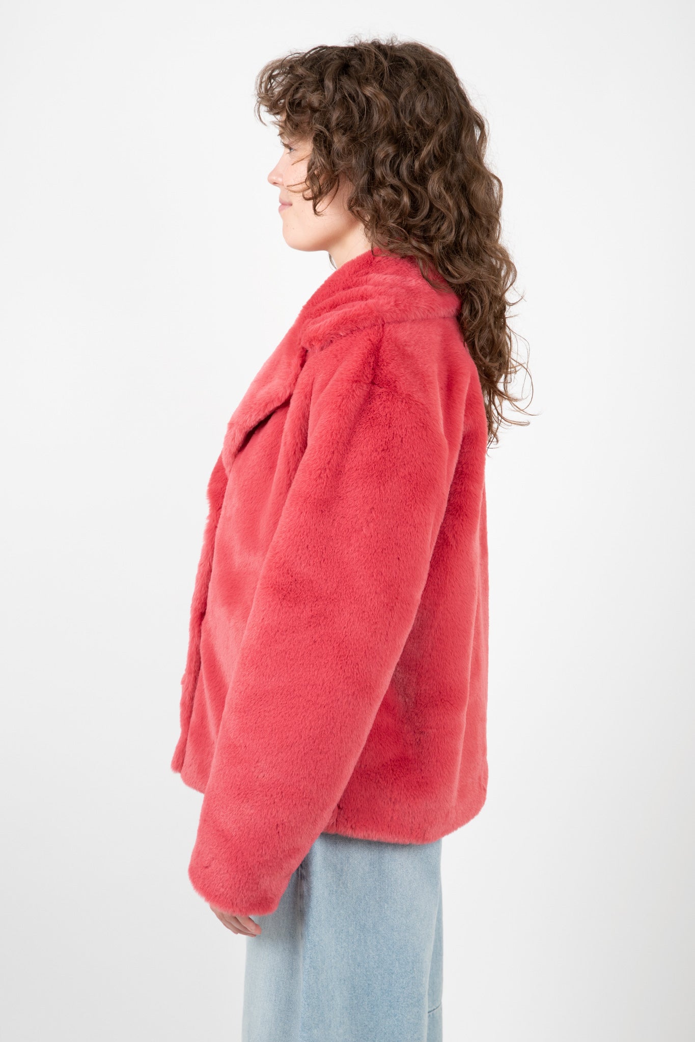 Raquel Faux Lux Fur Jacket Jackets &amp; Coats Velvet   