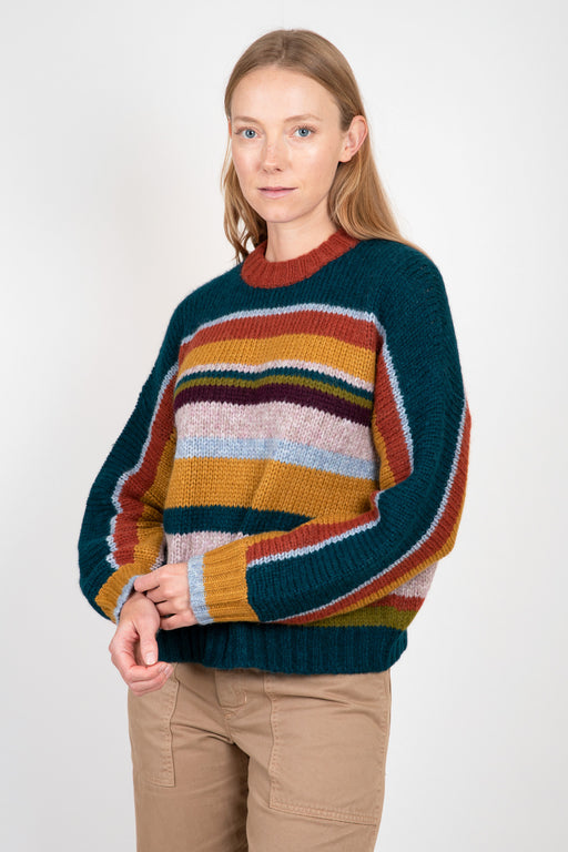 Velvet-Samara-Striped-Crew-Neck-Sweater-Multi
