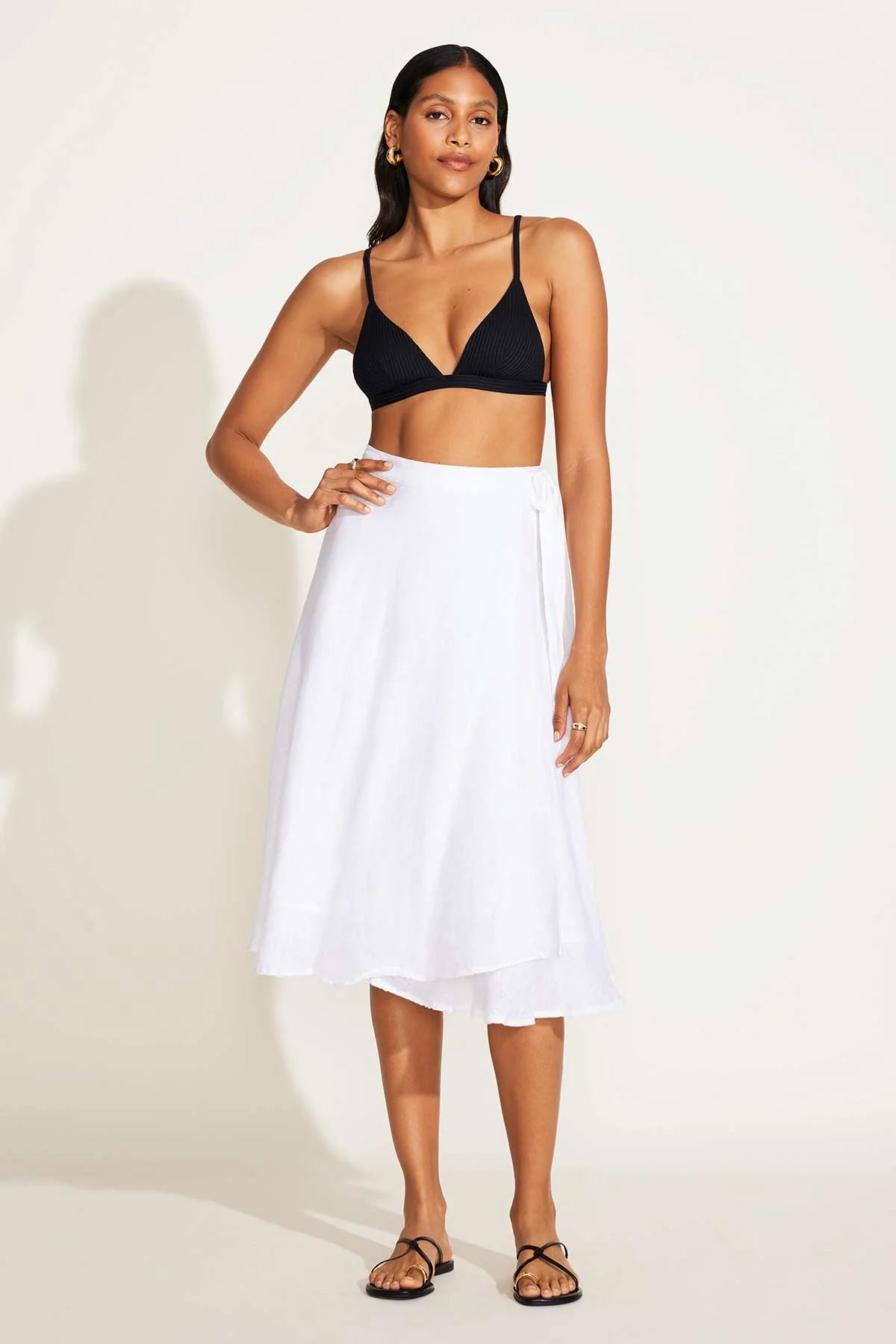 Lana Linen Wrap Skirt Skirts &amp; Dresses Vitamin A   