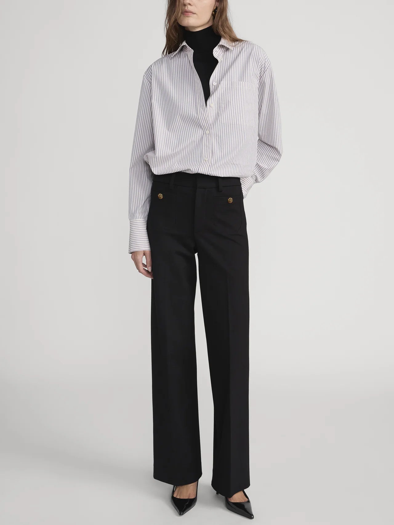 The Slim Palazzo Trouser Pants FRAME
