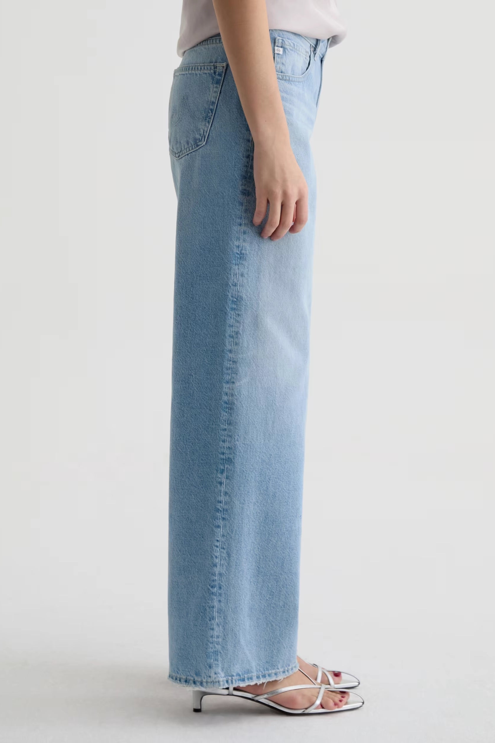 Adria Low-Rise Wide Leg Pants AG Jeans