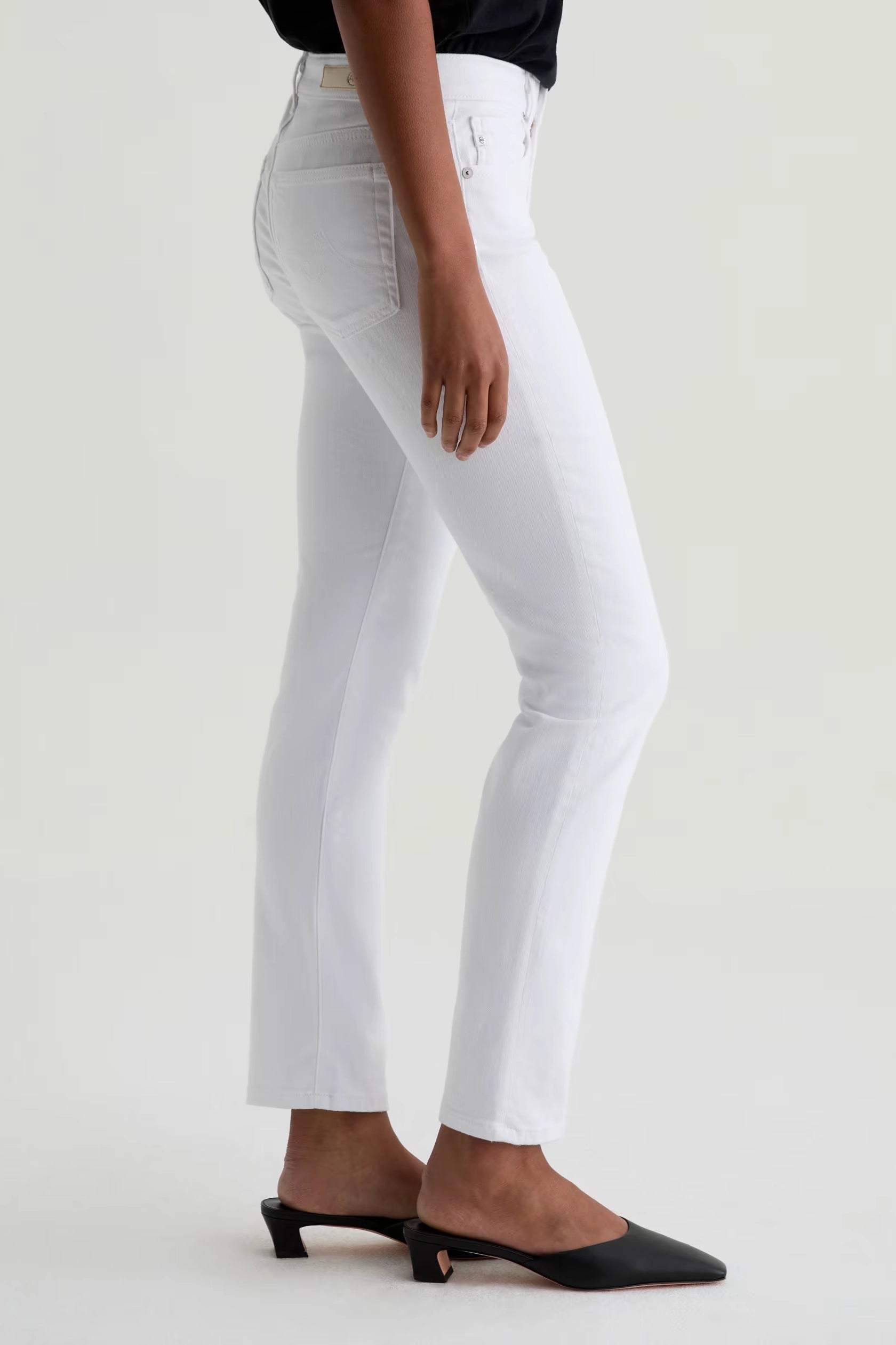 Mari Mid-Rise Straight Pants AG Jeans