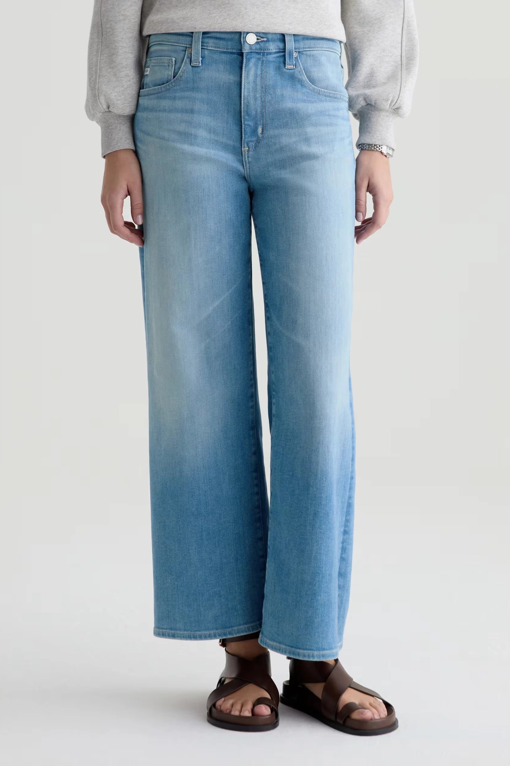 Saige Wide Leg Crop Jean Pants AG Jeans