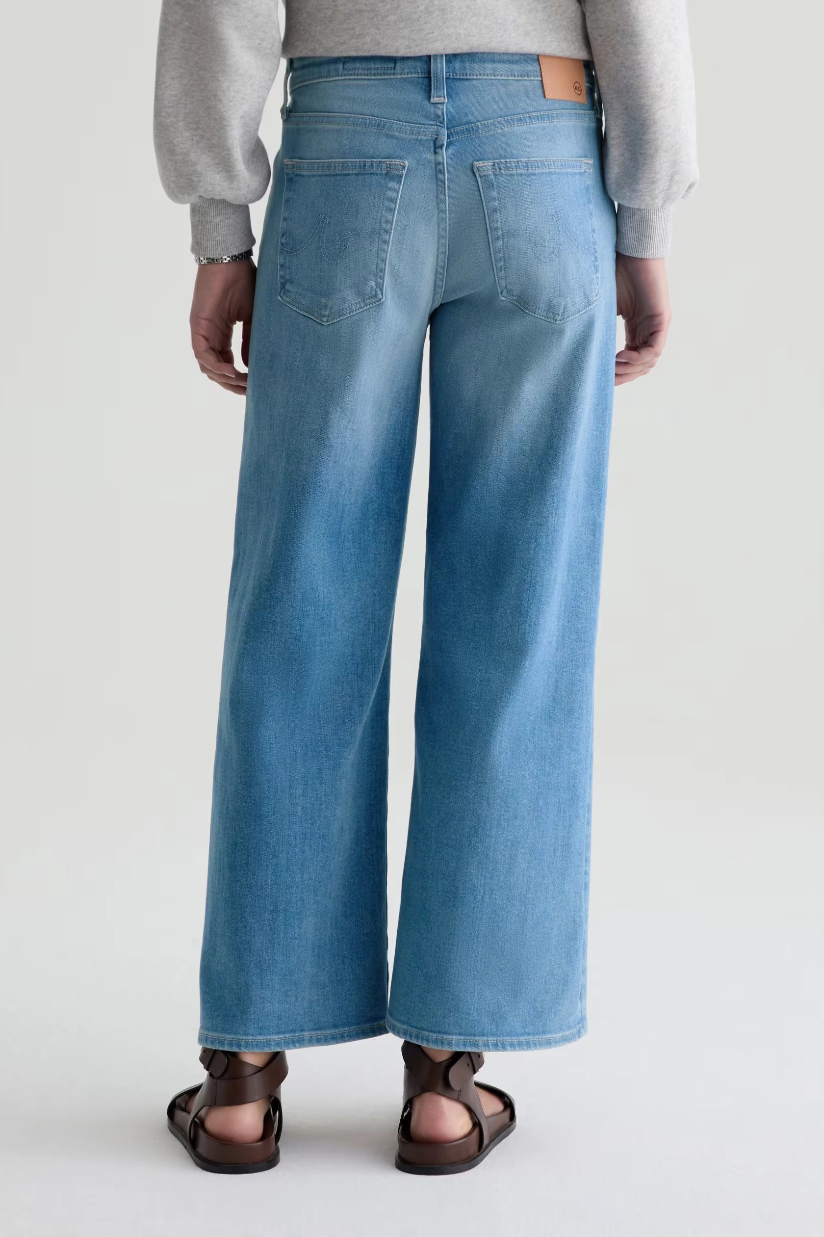 Saige Wide Leg Crop Jean Pants AG Jeans