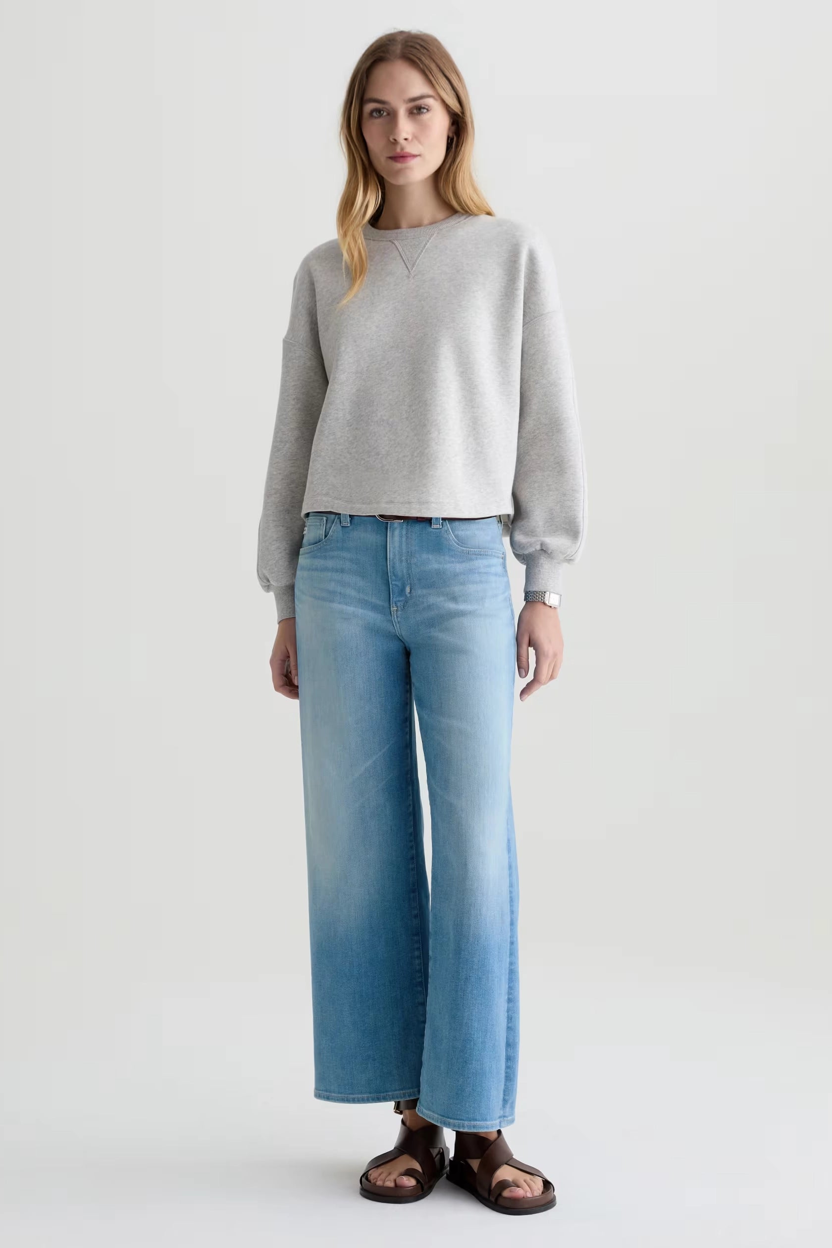 Saige Wide Leg Crop Jean Pants AG Jeans