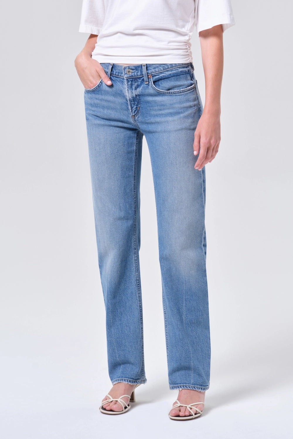 Low Rise Slim Pants Agolde